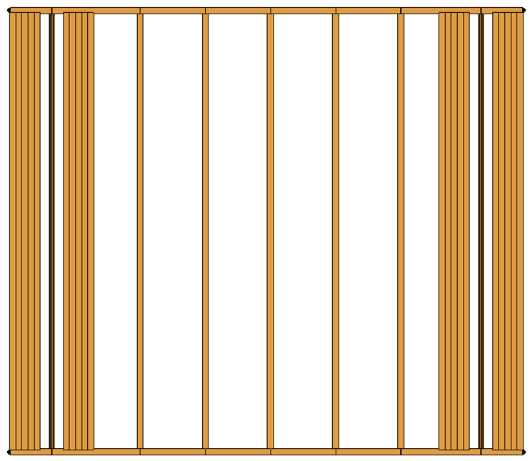 Continuous tie down systems in wood shearwalls