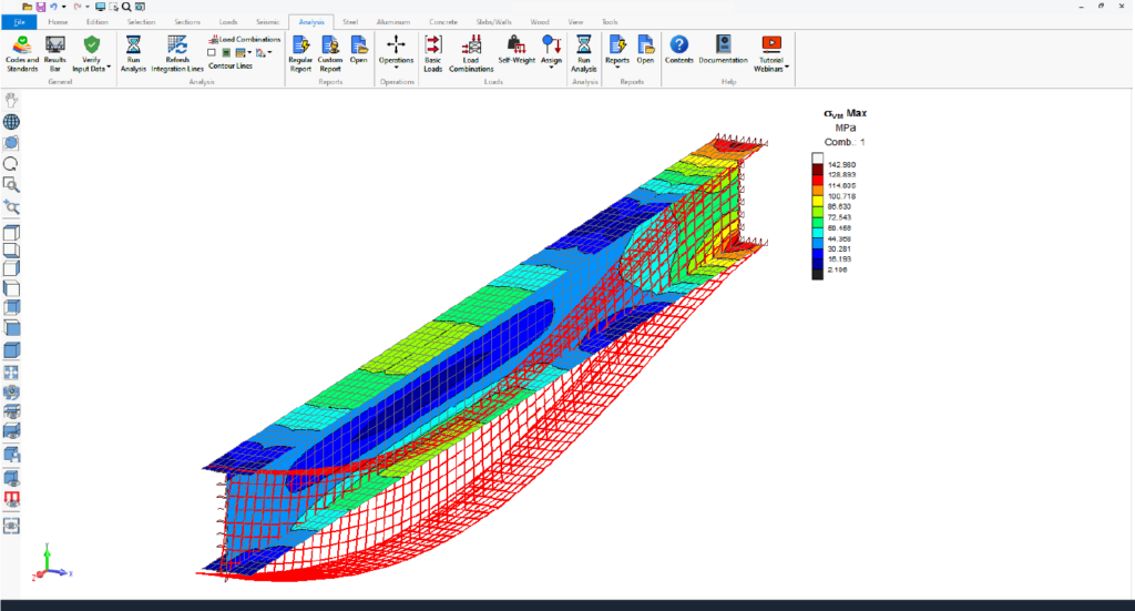 SAFI Structural Analysis software Results Animation