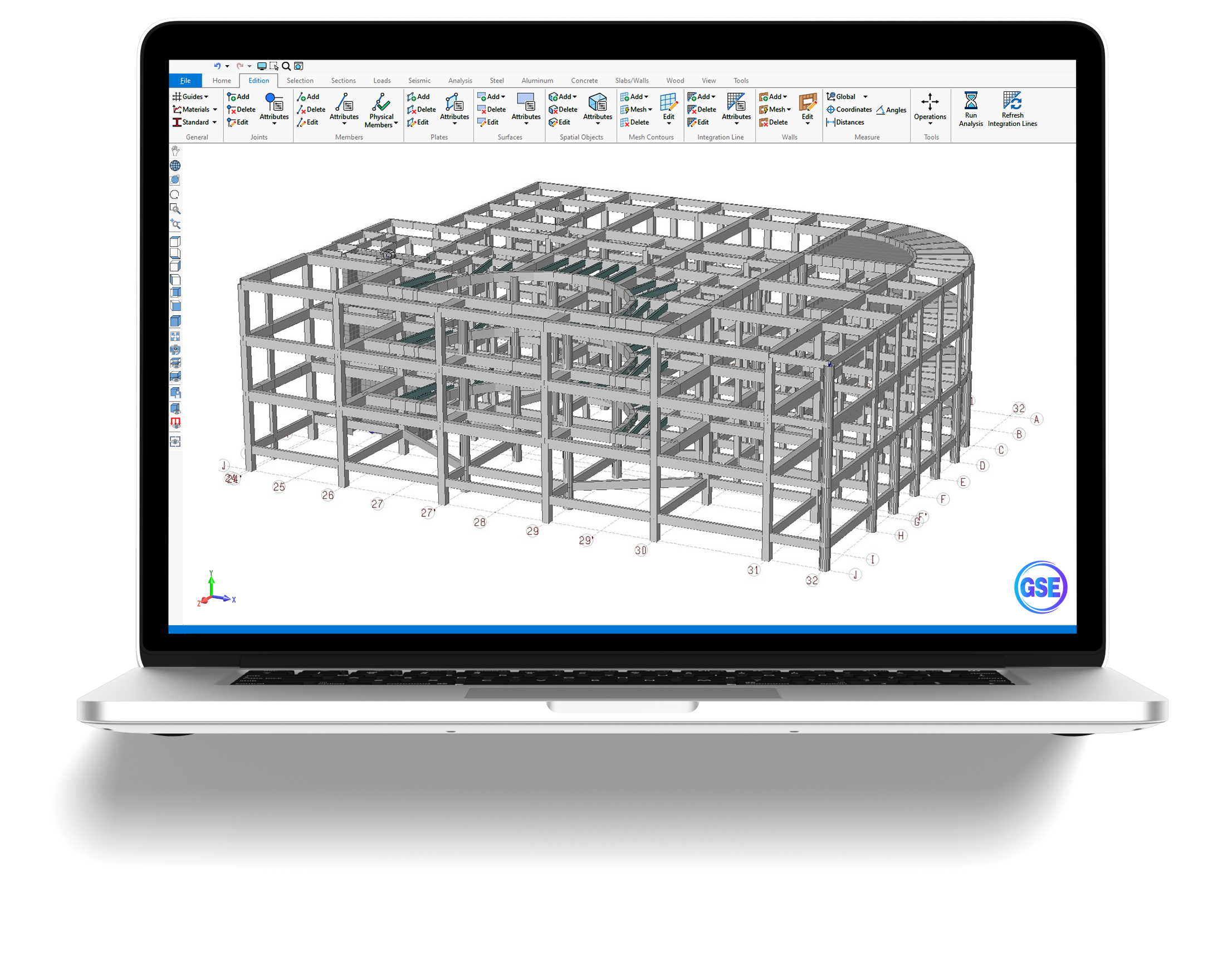 GSE Concrete 3D Structural Analysis and Design