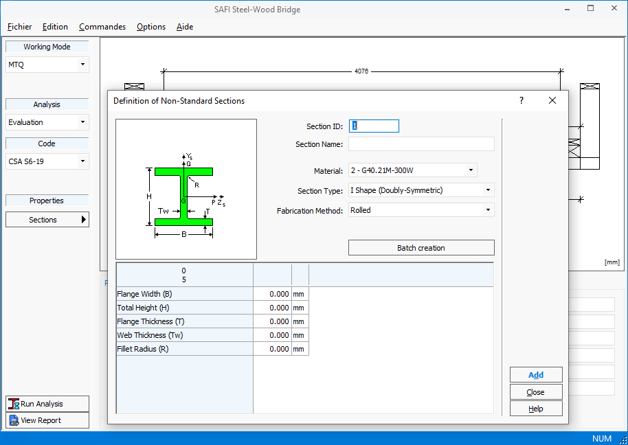 Automated parametric tool for design and evaluation of steel girder bridges with wood decks per the CSA S6 code, including Chapter 14.