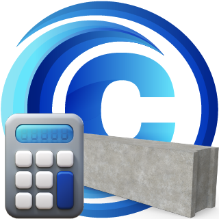 Logo Concrete Calculator, logiciel de calcul de poutres et de poteaux en béton armé