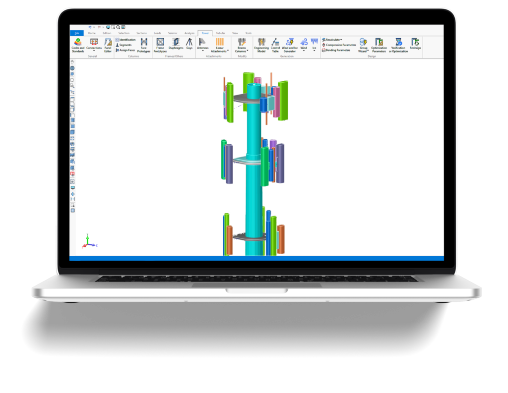 Telecom Towers Structural Analysis and Design (ANSI/TIA-222-I and CSA S37-24)