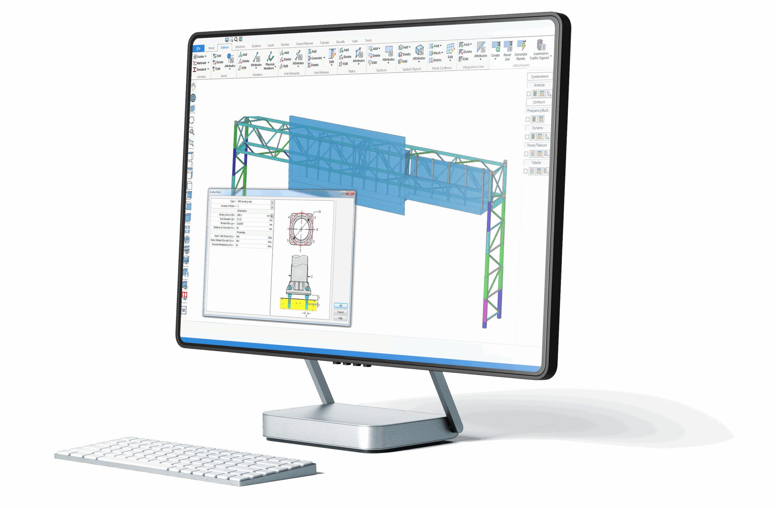 Highway Sign Structures Analysis, Design and Evaluation Software (ASD & LRFD)